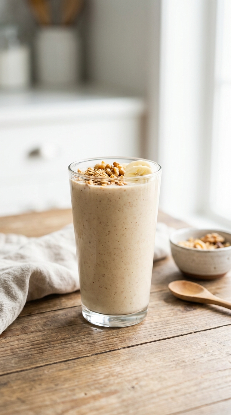Classic Banana Nut Oat Smoothie — Ready in 5 Minutes