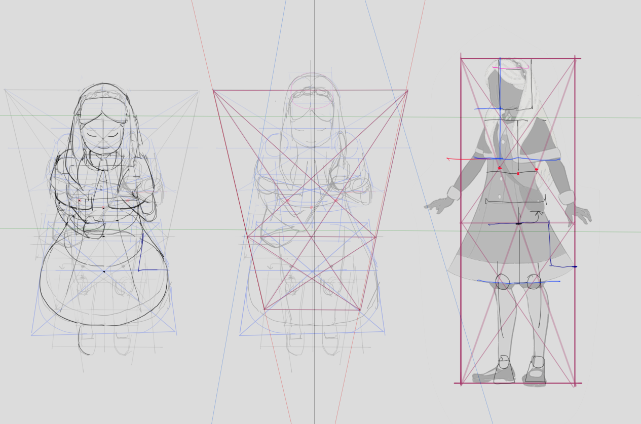 would like some feedback on the perspective and anatomy, I have her ...