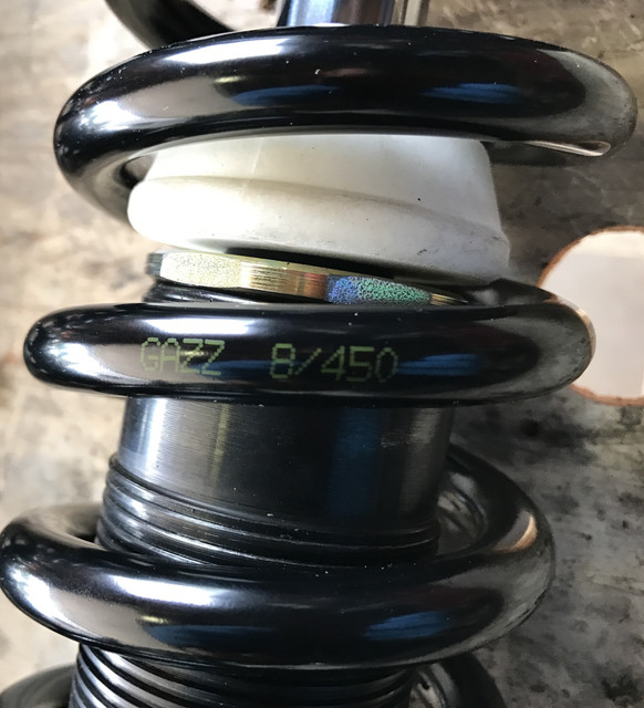 Front Spring Rates - 450ftlbs
