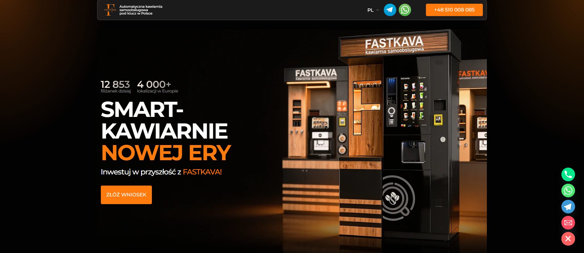 Screenshot of fastkava.com.pl