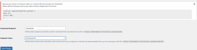 Download-endpoint-settings