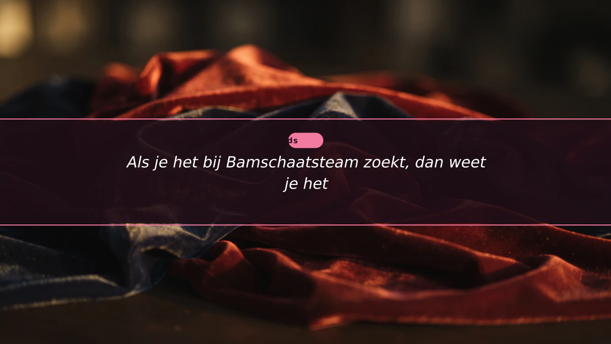 Als je het bij Bamschaatsteam zoekt, dan weet je het