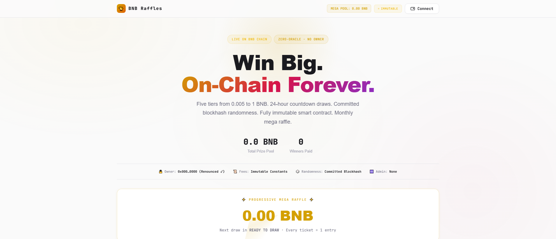Screenshot of bnb-raffles.com
