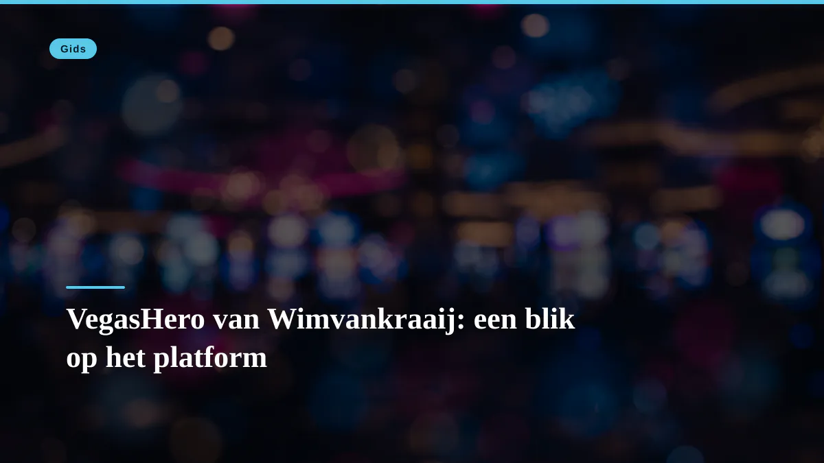 VegasHero van Wimvankraaij: een blik op het platform