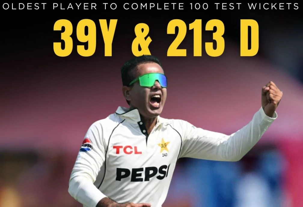 Noman Ali Makes History: Oldest Bowler to Reach 100 Test Wickets