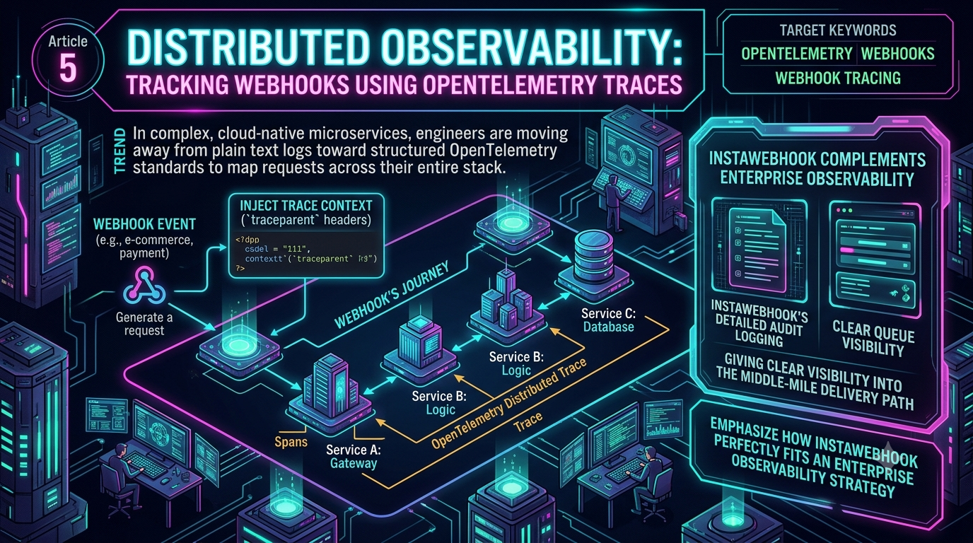 Open Telemetry Webhooks Distributed Tracing Observability