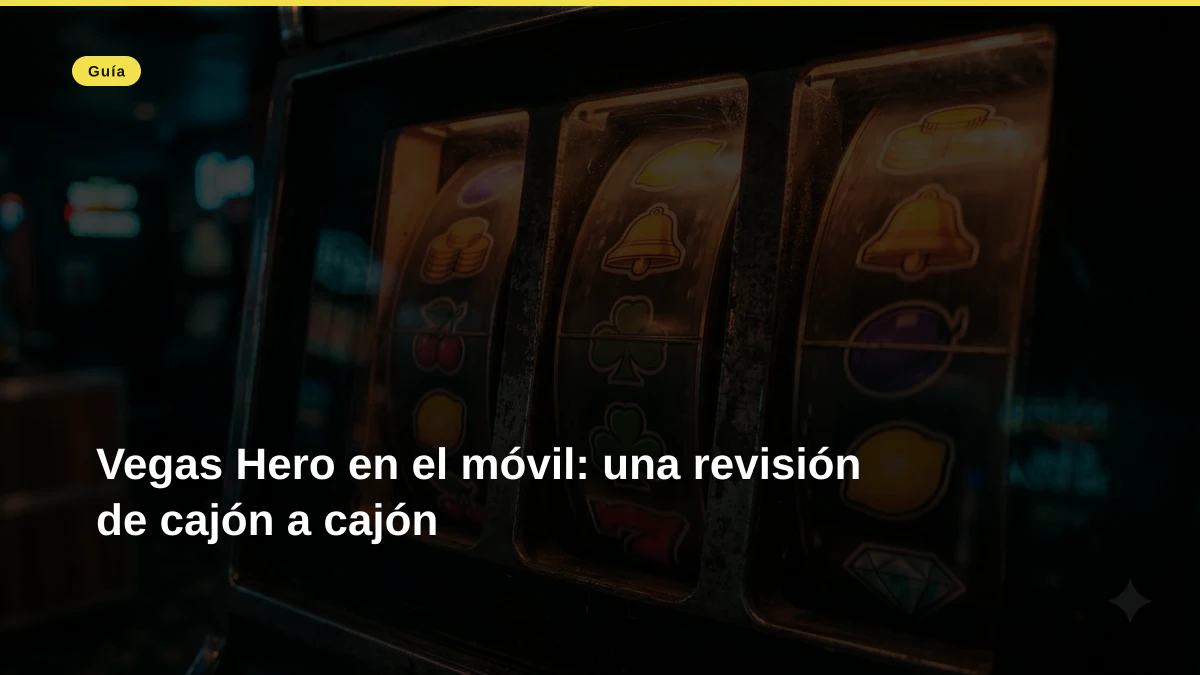 Vegas Hero en el móvil: una revisión de cajón a cajón