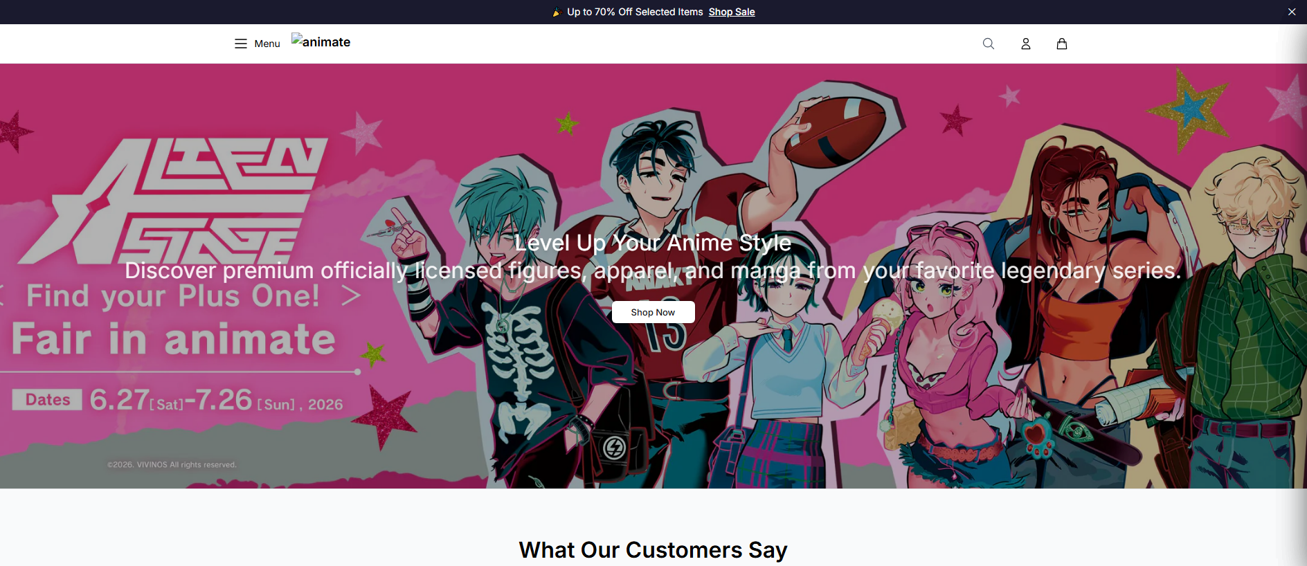 Stored capture of animateusaworld.shop