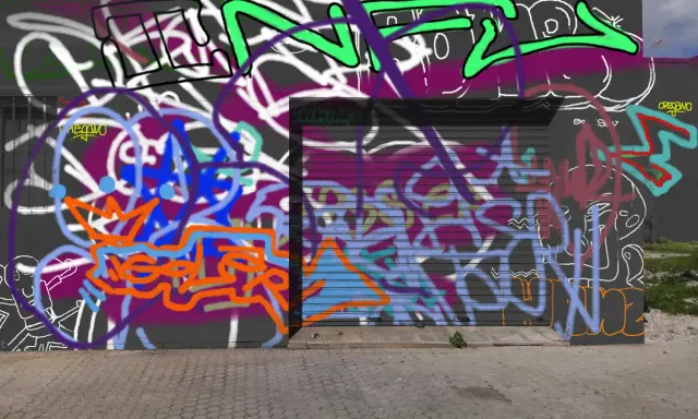 Graffiti artwork by SOLAR