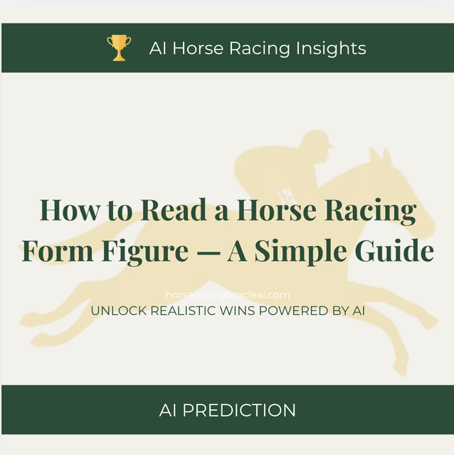 How to Read a Horse Racing Form Figure — A Simple Guide