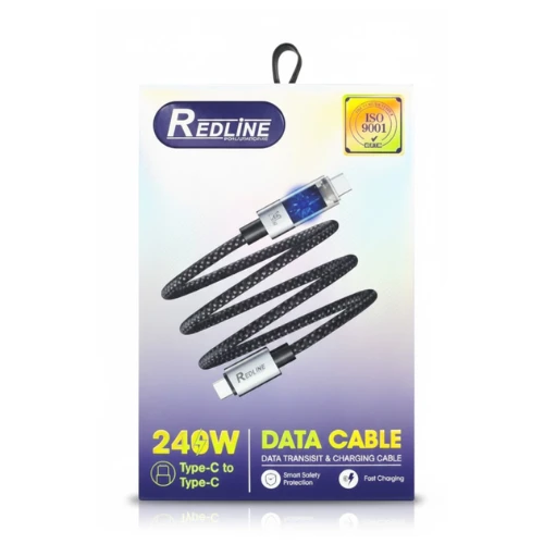 كابل تايب سي إلى تايب سي USB-C – Redline 240W