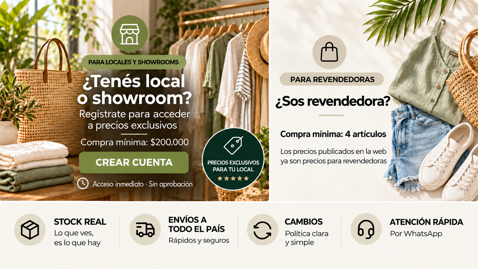 Frendy Mayorista - Elegí tu perfil: local o showroom con precios exclusivos, revendedoras desde 4 artículos