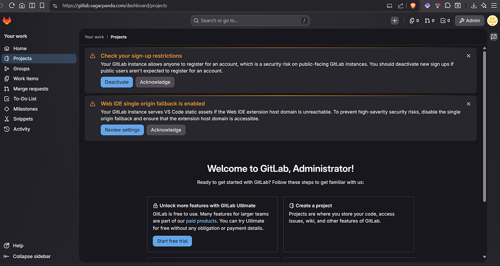 gitlab landing