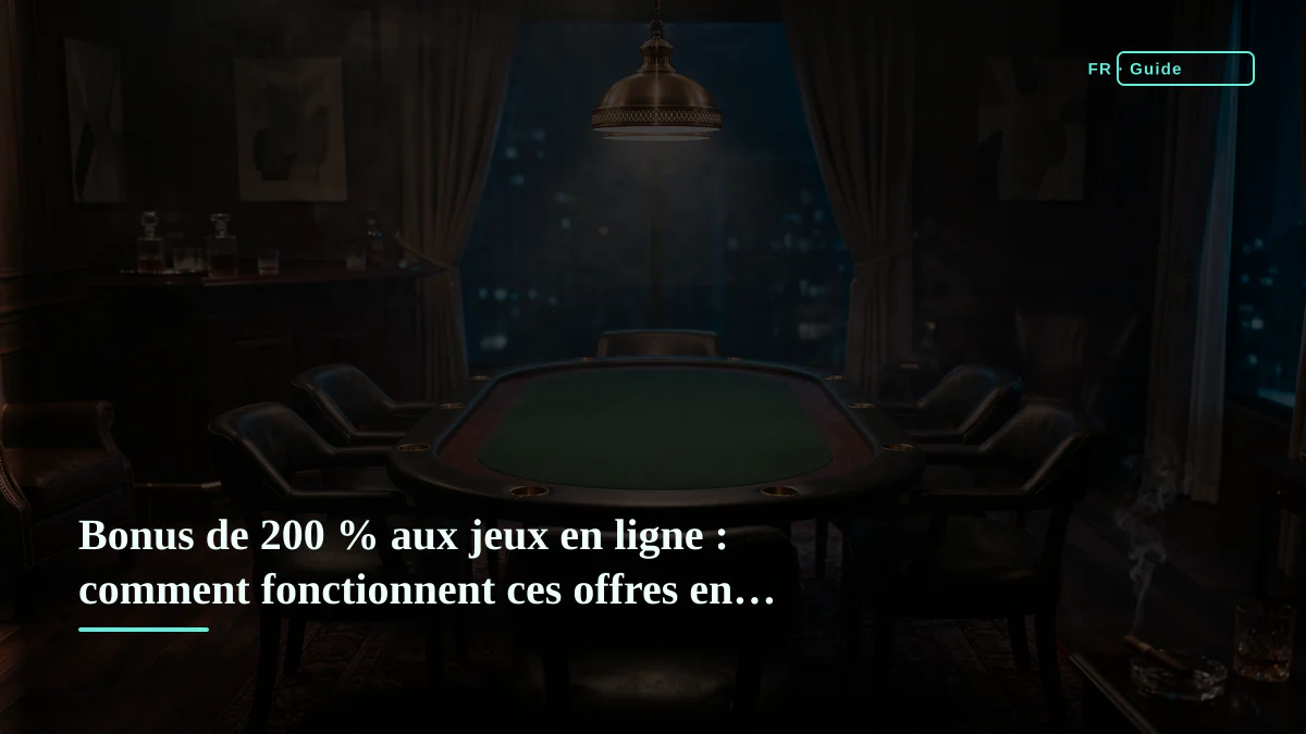 Bonus de 200 % aux jeux en ligne : comment fonctionnent ces offres en France