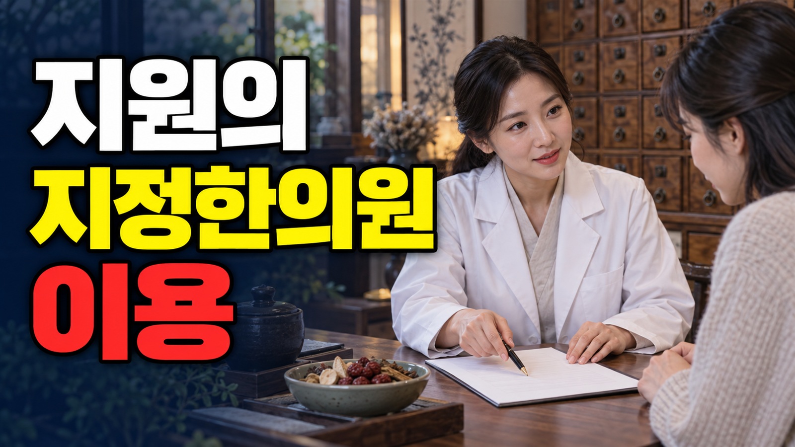 동네 한의원도 가능할까? 무주군 한방 난임치료 지원의 지정한의원 이용 관련 핵심 정보를 상징적으로 보여주는 썸네일 이미지