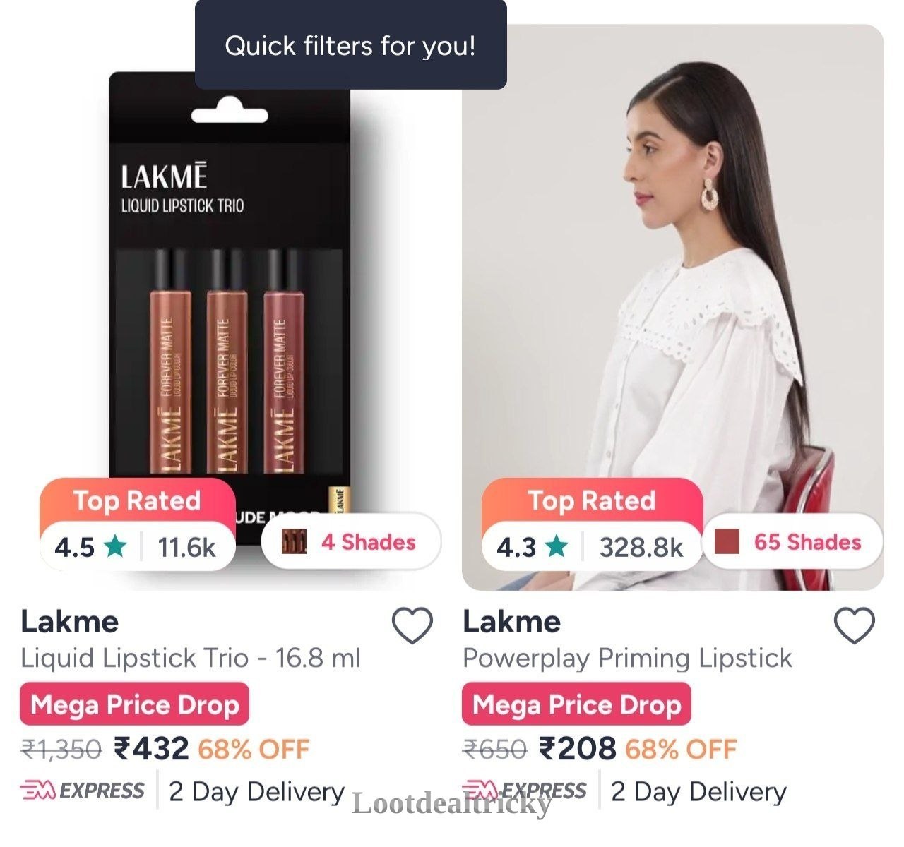 Lakme Loot Grabfast – Fantastic Price Cut @ 70% OFF