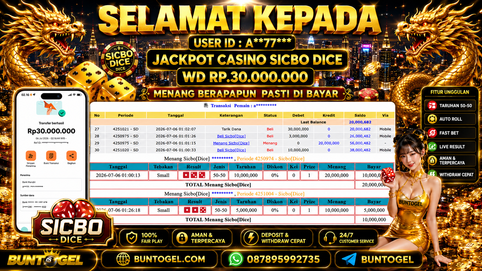 BUKTI BAYAR BUNTOGEL