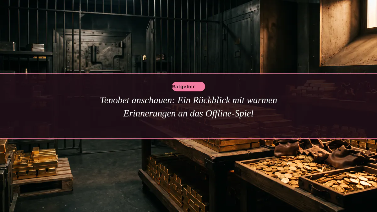 Tenobet anschauen: Ein Rückblick mit warmen Erinnerungen an das Offline-Spiel
