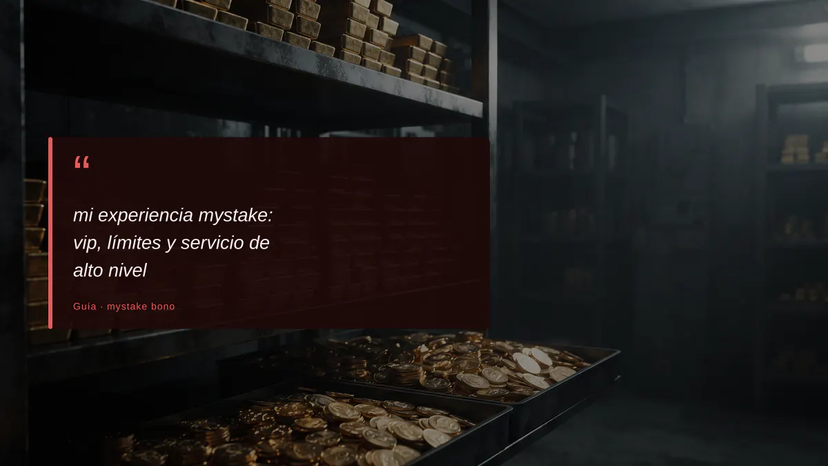 mi experiencia mystake: vip, límites y servicio de alto nivel