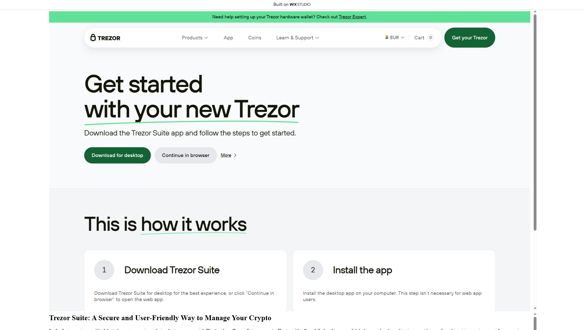 Stored capture of tzrsuite-io.wixstudio.com