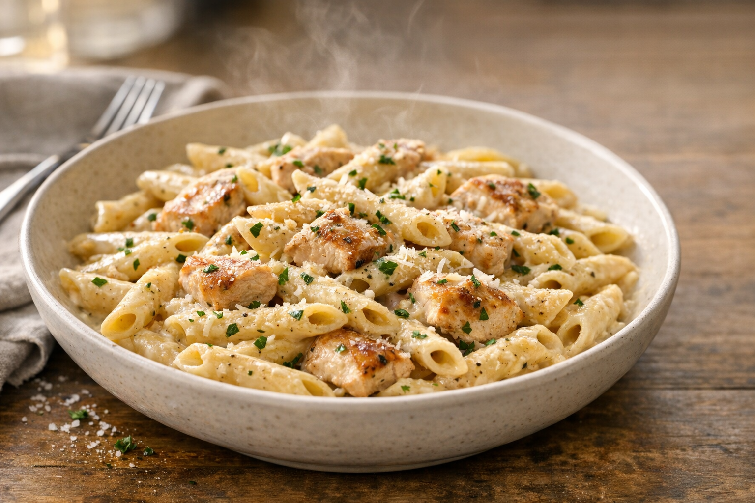 Easy Creamy Chicken Pasta for a Cozy Dinner