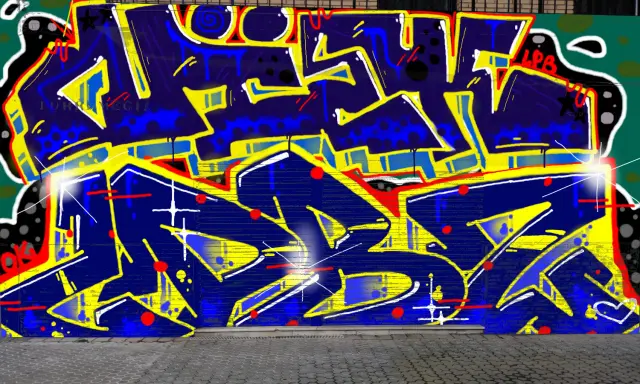 Graffiti artwork by LPBER