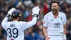 England Edge Closer to Victory on Rainy Day