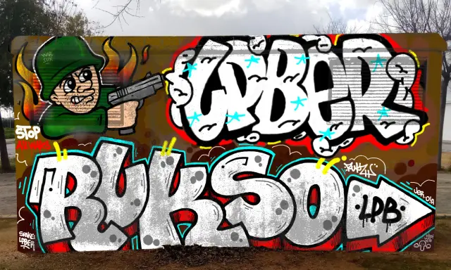 Graffiti artwork by Zkur