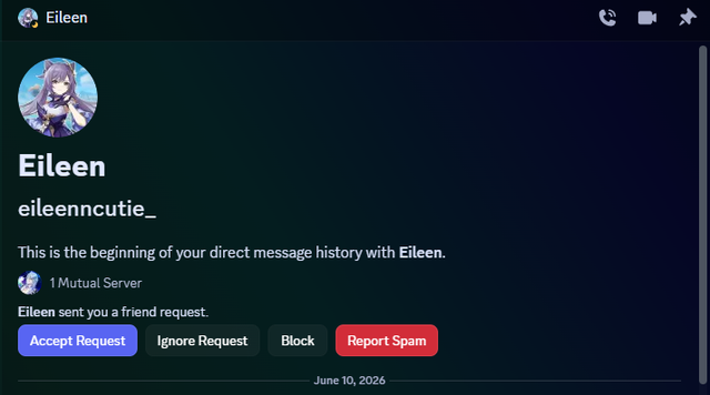 Eiileen blind chat