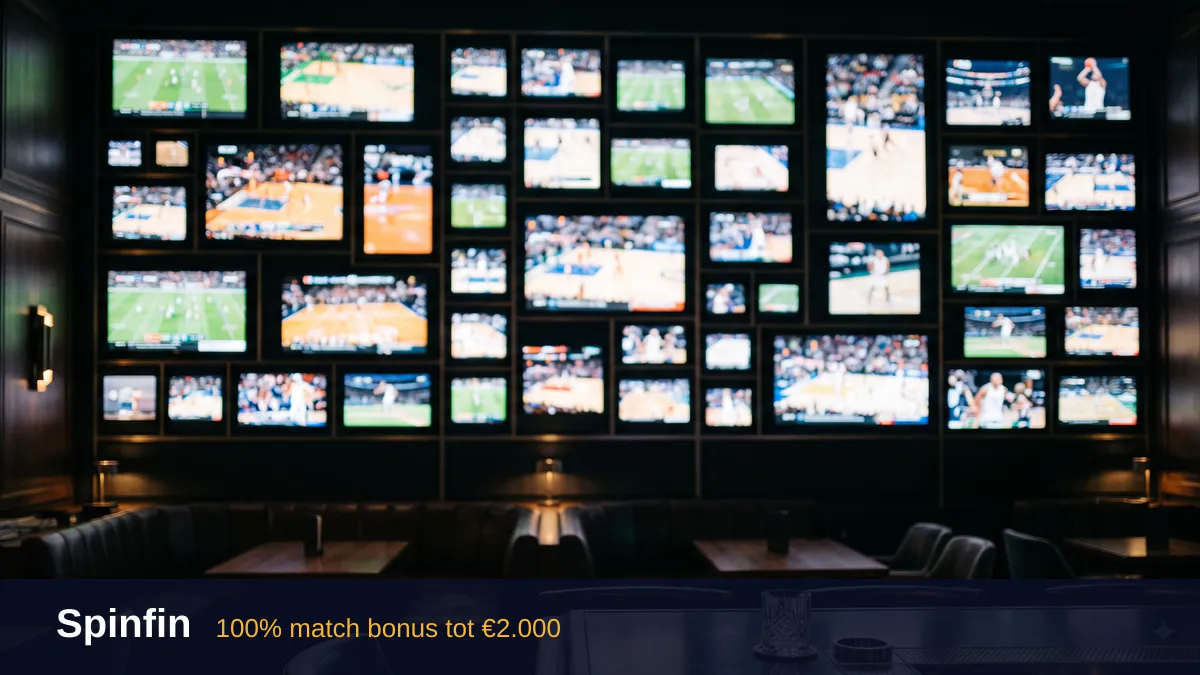 Spinfin casino — welkomstbonus 100% match bonus tot €2.000 + 150 FS, betalingen: Visa, Mastercard, Skrill, Neteller, Paysafecard