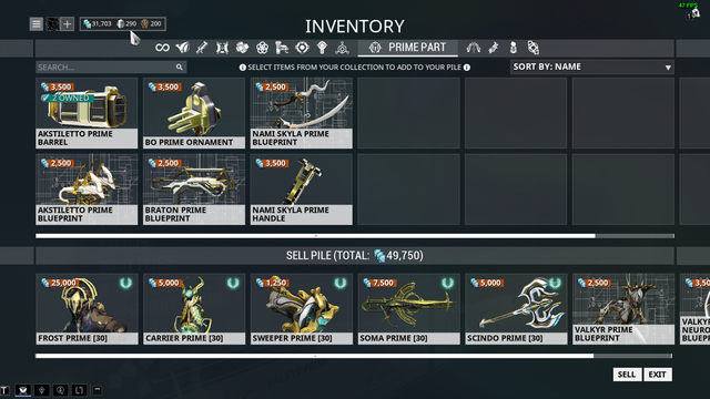 WF Inventory