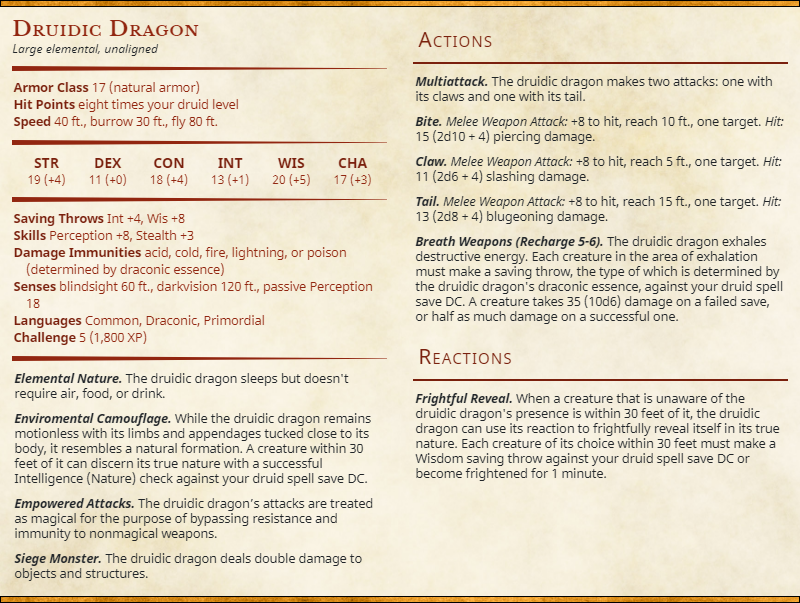 Druidic Dragon