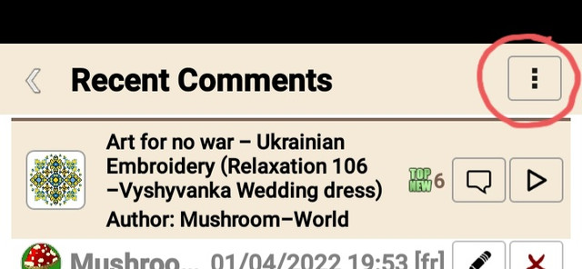 Comment section on Nonograms Katana app 03.jpg