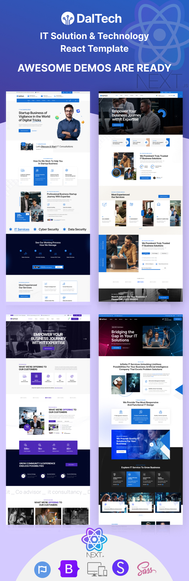 Daltech - IT Solution and Technology React Nextjs Template