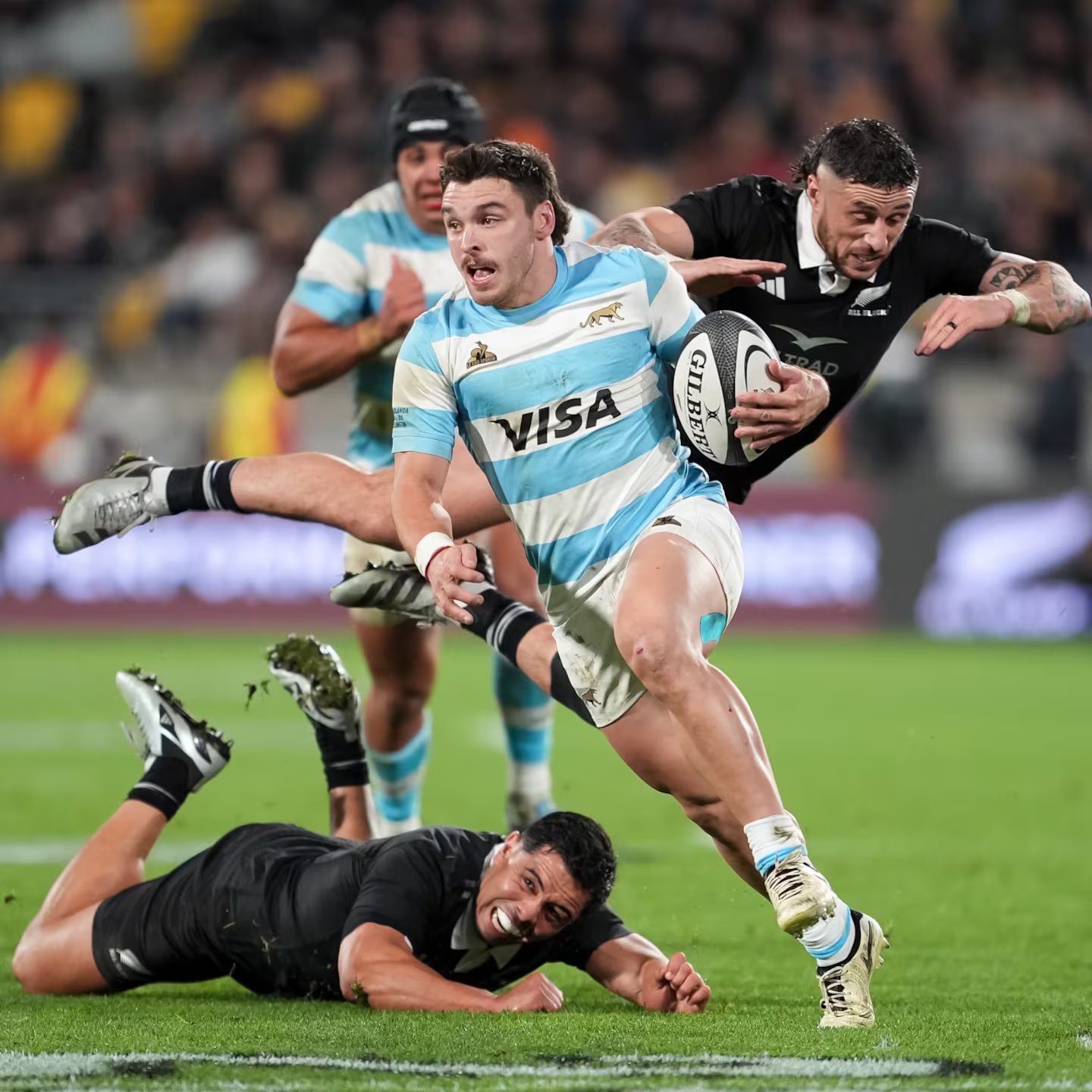 Los Pumas le ganaron 38 a 30 a los All Blacks por la primera fecha del Rugby Championship