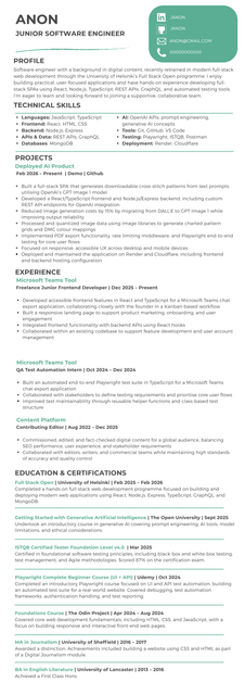 Anon CV software engineer (1)