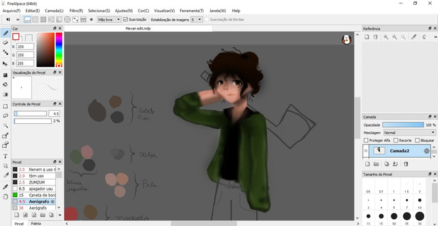 Desenho feito pelo criador do O.C