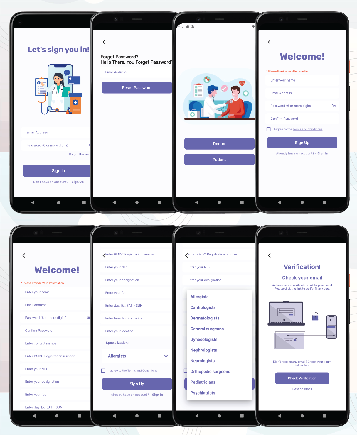 Meet Doctor Pro: Datewise Book, Chat, Health Calculators, Tips.. Also Doctor Patient Different End..