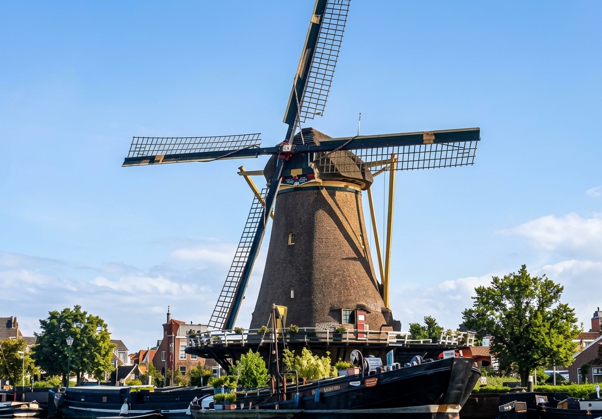 Historische molens in Schiedam