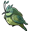 A small green bird