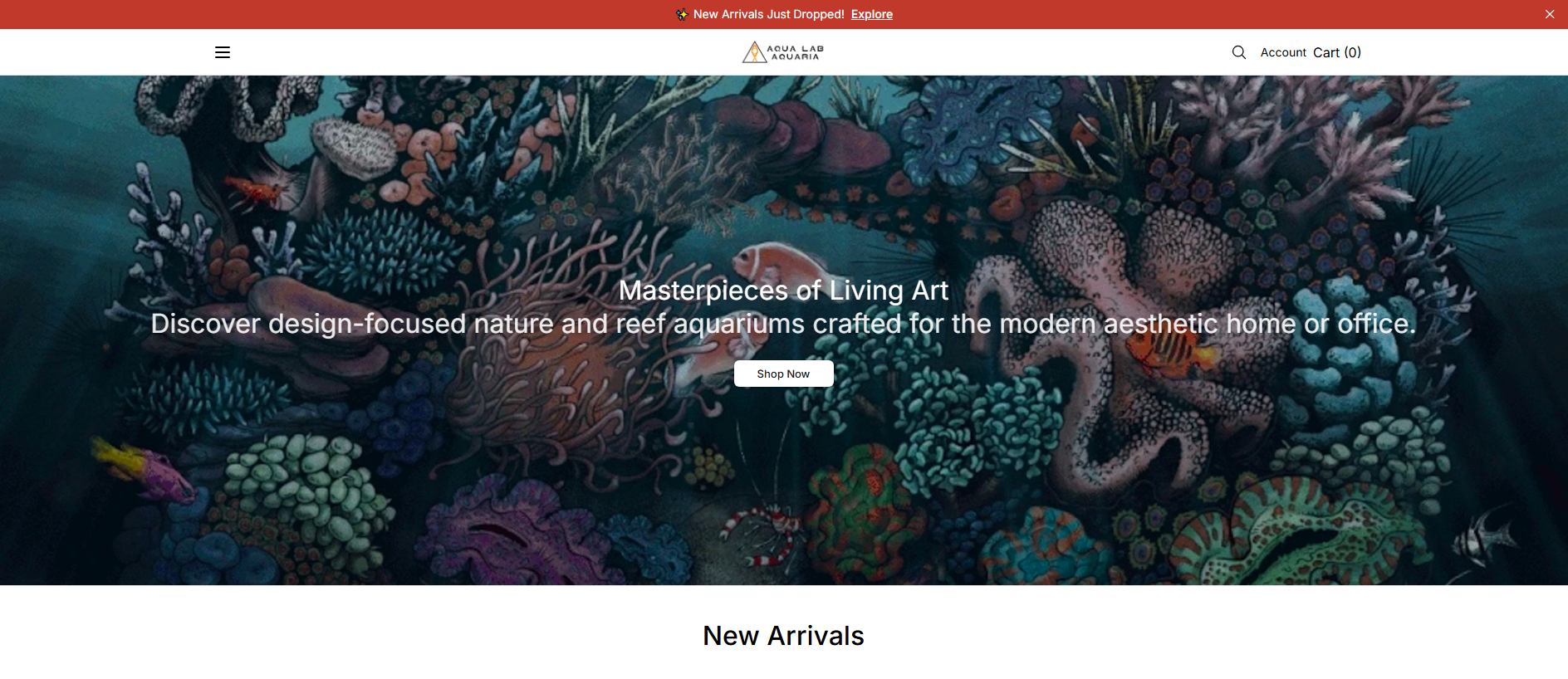 Stored capture of aqualabaquariaco.shop