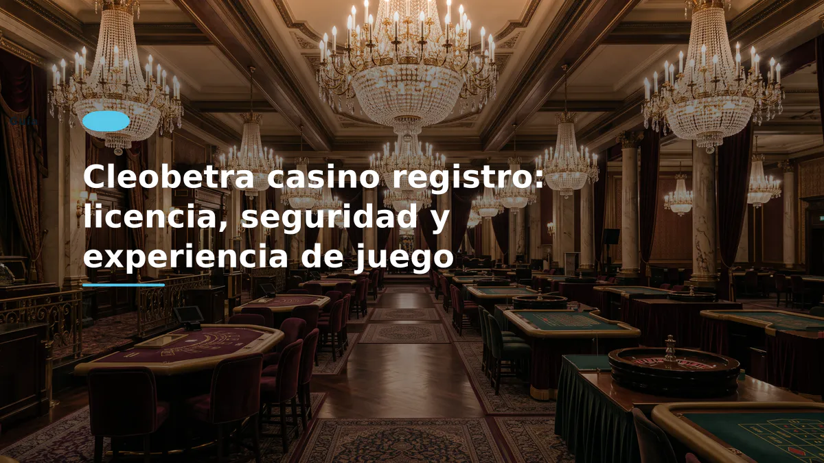 Cleobetra casino registro: licencia, seguridad y experiencia de juego