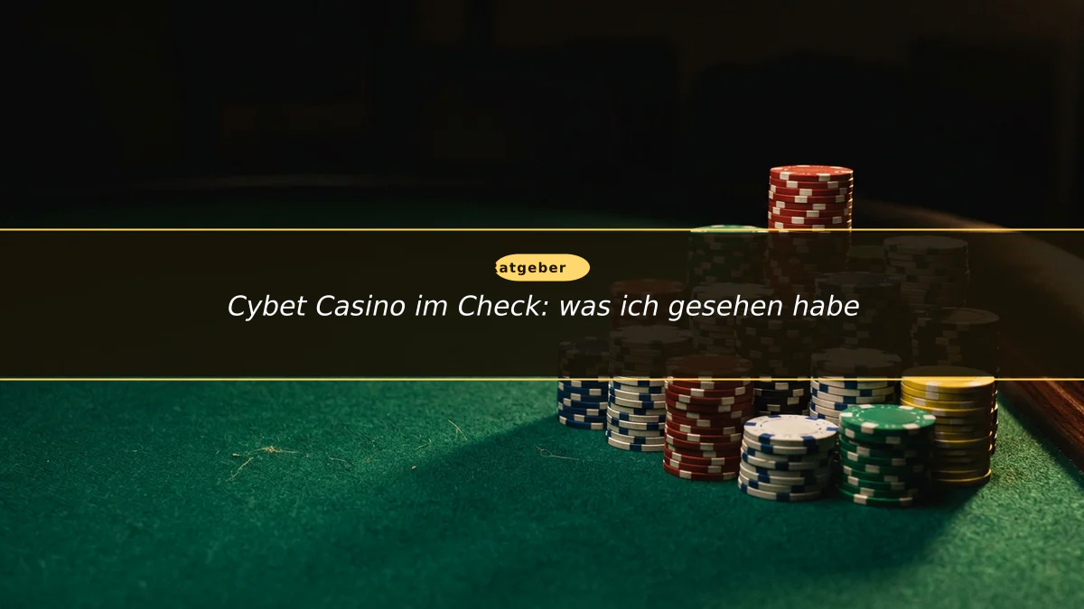 Cybet Casino im Check: was ich gesehen habe