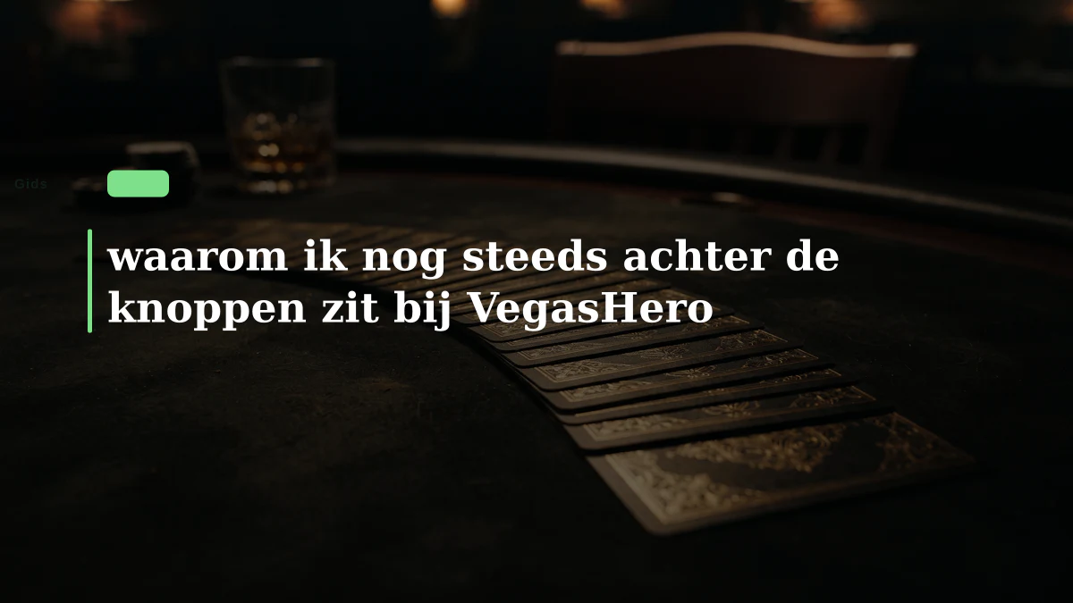 waarom ik nog steeds achter de knoppen zit bij VegasHero