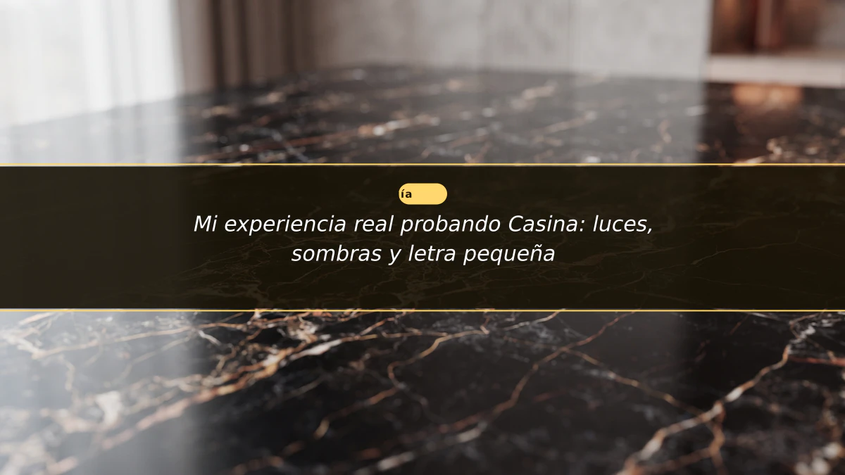 Mi experiencia real probando Casina: luces, sombras y letra pequeña