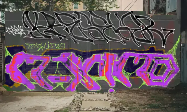 Graffiti artwork by Kresek