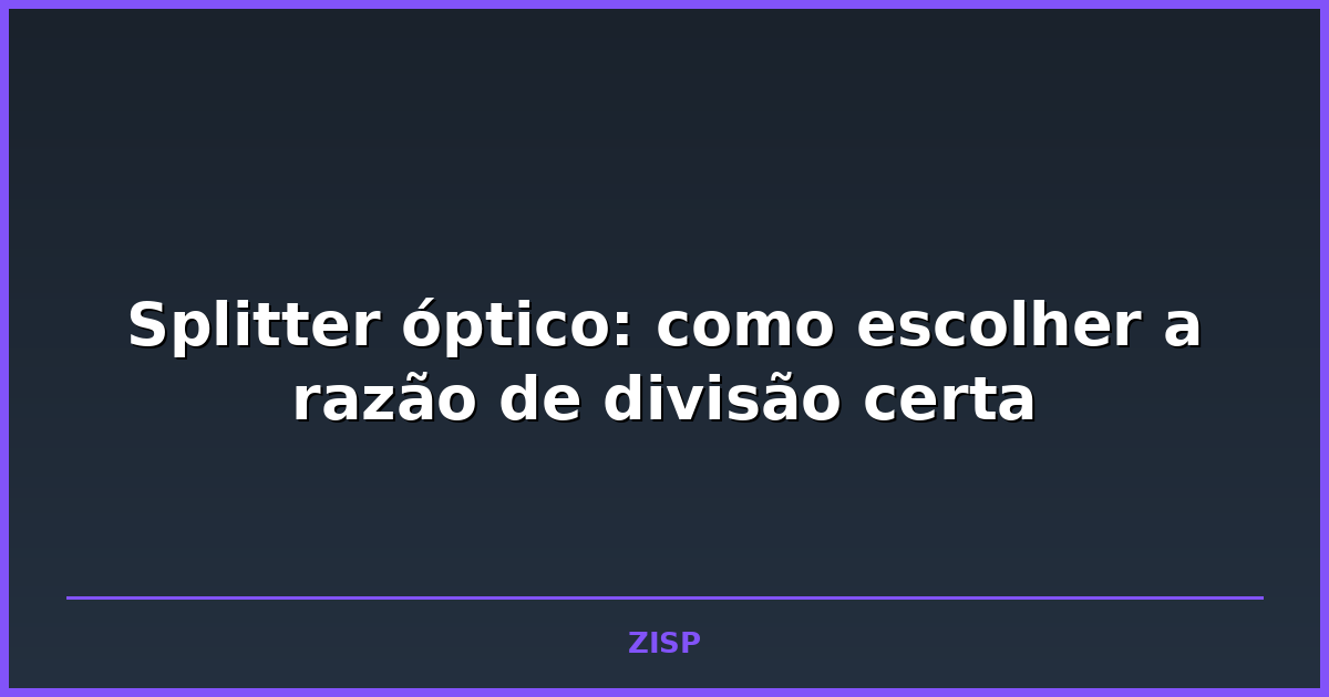 Caixa de emenda óptica aberta mostrando um splitter conectado a múltiplas fibras coloridas