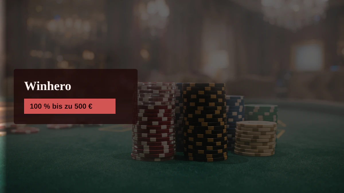 Winhero Casino — Willkommensbonus 100 % bis zu 500 € + 200 FS, Zahlungen: Visa, Mastercard, Skrill, Neteller, Paysafecard