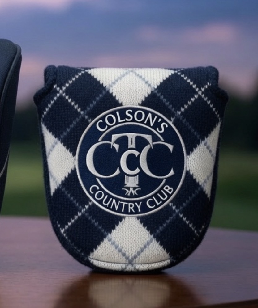 Argyle CCC mallet putter cover
