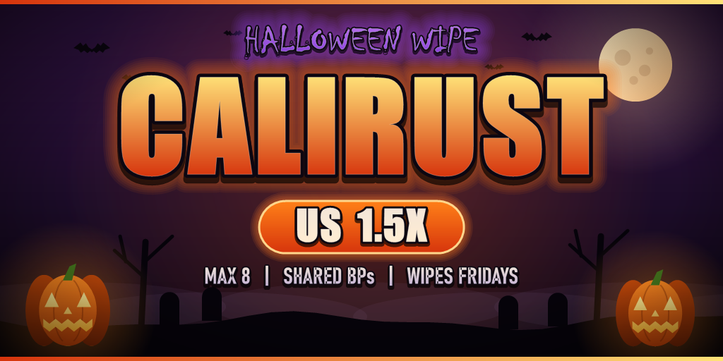 CaliRust US 1.5X | JUST WIPED | Max 8 | Shared BPs